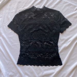 Black lace Guess shirt